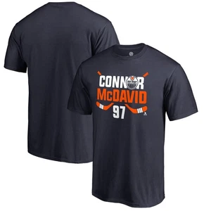 Men's Connor McDavid Navy Edmonton Oilers Hometown Collection CM97 T-Shirt - Picture 1 of 3
