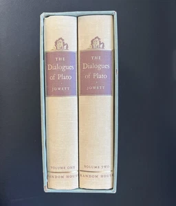1937 The Dialogues of Plato 2 Volumes Slipcase B Jowett Random House - Bild 1 von 14