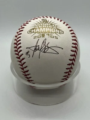 Autógrafo firmado por Harold Baines 2005 White Sox Serie Mundial Béisbol PSA ADN Foto 1 de 3