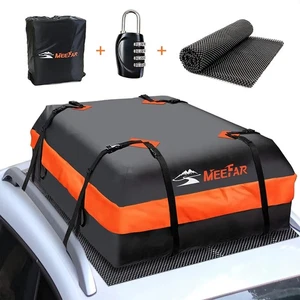 MeeFar Car Roof Travel Bag Cargo Carrier w/ Lock 15 cu ft * NEW COMPLETE - Picture 1 of 8
