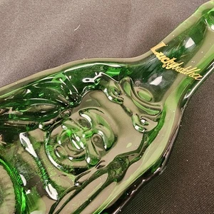 Lucky Buddha Slumped Bottle Valet Tray Coins and Keys ENLIGHTENED BEER 8 1/2" - Picture 1 of 13