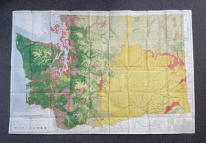 Mapa de Washington 1902 que muestra la clasificación de tierras, S.A. Plummer - Imagen 1 de 3