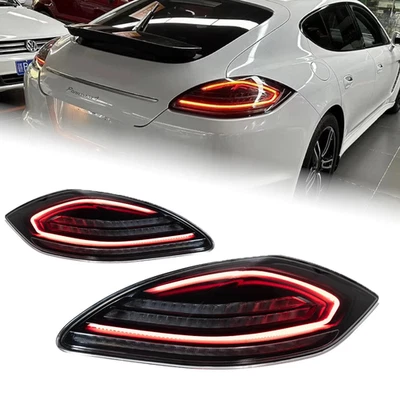 For 2010-2013 Porsche Panamera 970.1 Smoke Black LED Rear Tail Lights Brake Lamp - Image 1 of 4