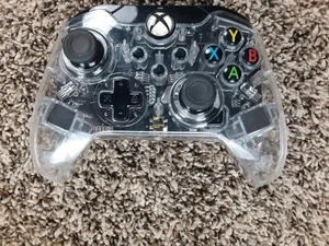 XBOX ONE Afterglow Clear Prismatic Wired Controller NO CORD 049-005 Tested - Picture 1 of 4