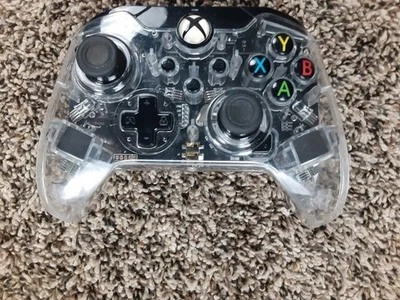 XBOX ONE Afterglow Clear Prismatic Wired Controller NO CORD 049-005 Tested - Image 1 of 4