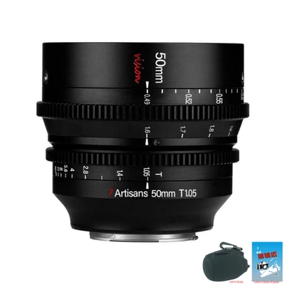 7artisans 50mm T1.05 Long Focus Large Aperture ED Cine Lens for RF R9 R8 Camera - Image 1 of 4