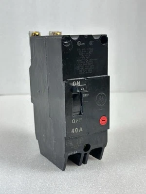 GE 2Pole, 40A, TEY, 277/480V Circuit Breaker TEY240 - Image 1 of 4