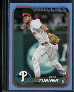 TOPPS JAPAN EDTION #28 Trea Turner Blue /150 Philadelphia Phillies - Picture 1 of 2