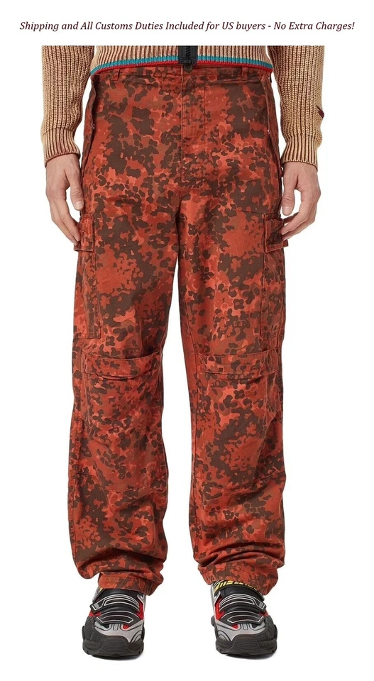 Pantalones DIESEL P-Atlan-Pat para hombre W31 camuflaje carga varios bolsillos PVP295 I Foto 1 de 4