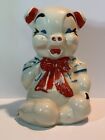 1945 Antique Carnival Chalkware Ceramic Piggy Bank Great Shape Collectible!