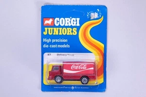 Corgi Juniors No. 87 Leyland Terrier Coca Cola Delivery Truck with White Roofs - Picture 1 of 5