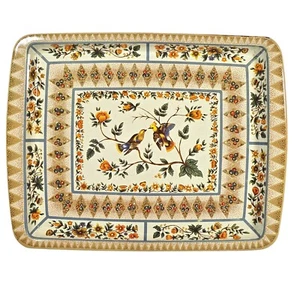 Daher Decorated Ware Tray Floral Birds Tin Cottagecore England Grandmillennial - Picture 1 of 9