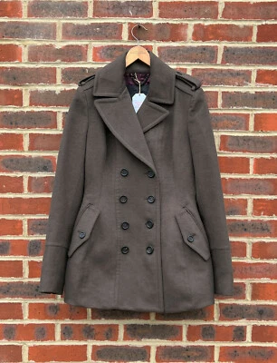 Burberry Prorsum Ladies Military Wool Coat UK14 US12 IT46 EU42 fits like UK10-12 - Imagem 1 de 4