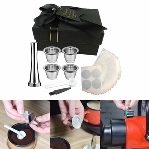 Riutilizzabile Per CaffÃ¨ Espresso Capsule Coppa del Filtro Con Il Cucchiaio