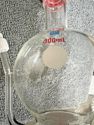 Schlenk Flask 300 mL with Side Arm Course Frit GL25 - Image 1 of 2