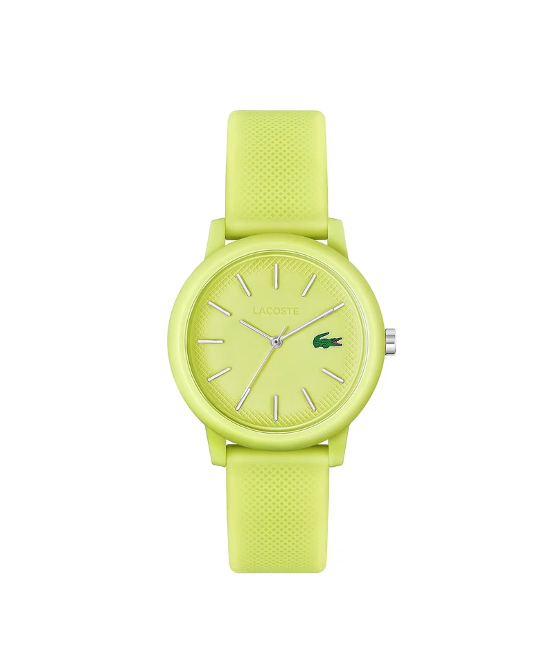 LACOSTE 2001316 12.12 LIGHT GREEN DIAL LIGHT GREEN SILICONE STRAP WOMENS WATCH