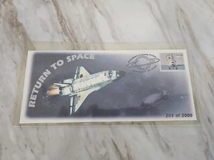 Return To Space Encelope W/ Stamp Space Shuttle Landing - Cover #203 Of 2000 - Picture 1 of 7