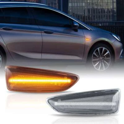Frecce laterali a LED adatte per OPEL ASTRA J K | INSIGNIA B | ZAFIRA C | VETRO TRASPARENTE - Immagine 1 di 4