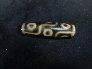 ALTE TIBETISCHE PERLE DZI 9 AUGEN AUS TIBET - Bild 1 von 11
