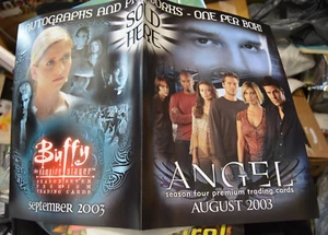 RARA HOJA DE VENTA DE 4 PÁGINAS BUFFY THE VAMPIRE SLAYER AND ANGEL TINTAS 2003 DISTRIBUIDOR - Imagen 1 de 2