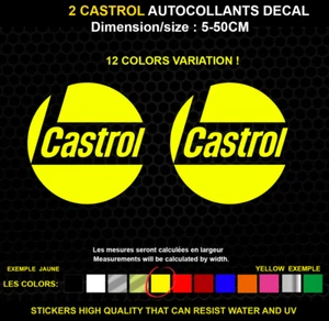 CASTROL autocollant Véritable STICKERS WATERPROOF - Foto 1 di 1