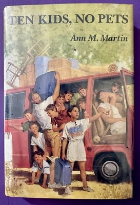 Ten Kids, No Pets By Ann M. Martin 1988 Hardcover BCE 1st Edition - Imagem 1 de 4