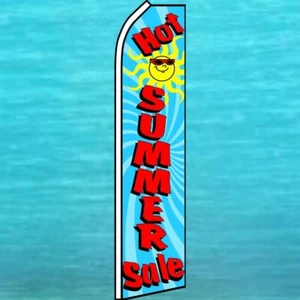 HOT SUMMER SALE FLUTTER FLAG Tall Curved Feather Swooper Banner Advertising Sign - Picture 1 of 5