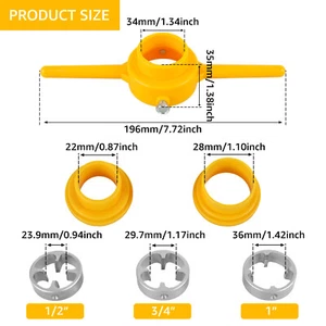 12Pcs PVC Thread Maker Tool Kit Pipe Threader Plumbing Hand Tool with liqHZ* - Picture 1 of 11