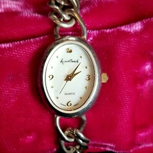 Vintage Gloria Vanderbilt Uhr G7A42 Damen signiert silberfarben Armband Glieder  - Bild 1 von 12