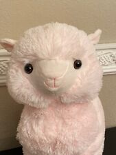 LARGE 16" Pink Alpaca Llama Plush HugFun Stuffed Animal Pastel Kawaii