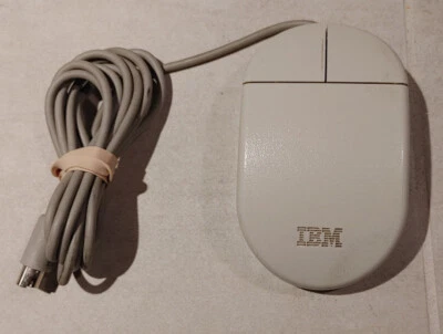 Vintage IBM 2 Button PS/2 Mouse Model 13H6690, Cleaned & Tested - Image 1 of 4