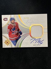 21-22 UD Ultimate Hockey Materials Signatures Jersey Auto UMS-PE Jeff Petry /99
