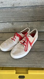 Nike SB Zoom Stefan Janoski Skate Shoes, Beige Red, Sz 12, 633014-060 - Picture 1 of 9