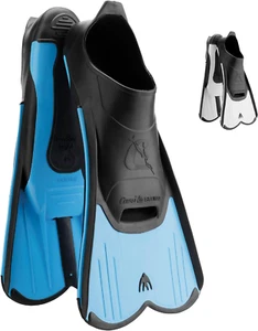Light Fins, Pinne Corte Leggere E Potenti per Nuoto/Snorkeling Adulti E Bambini - Foto 1 di 12