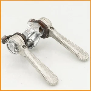 NOS CAMPAGNOLO RECORD DOWNTUBE SHIFTERS CLAMP ON OLD 60s 70s ROAD BIKE BICYCLE - Imagen 1 de 8