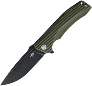 Bestech Knives Mako Linerlock Green G10 Folding K110 Steel Pocket Knife G27D - Picture 1 of 1