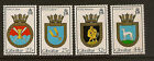 Gibraltar : 1990 Naval Crests Set (9Th Series)  Sg  638-41 Unmounted Mint