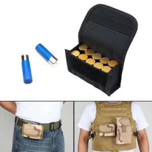 10 Round 12GA 20GA Tactical Molle Belt Waist Bag Shotgun Shell Ammo Pouch Holder - Picture 1 of 18