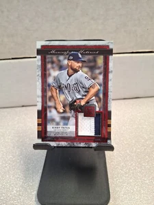 2020 Topps Museum Collection Meaningful Materials Relics Ruby 09/10 Kirby Yates - Picture 1 of 2