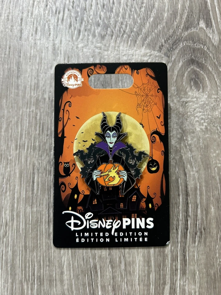 New! 2023 Disney’s Maleficent Sleeping Beauty Jack O Lantern Halloween LE Pin Foto 1 de 1