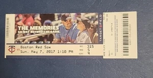 Mookie Betts Red Sox Dodgers Home Run # 57/252 ticket Red Sox at Twins 5/7/2017 - Picture 1 of 2