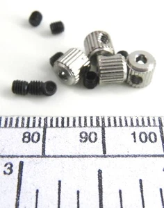 Stop Rings - For Wire Diameter 2Mm - Double Screw Fixing - Galvanized Steel - Picture 1 of 6