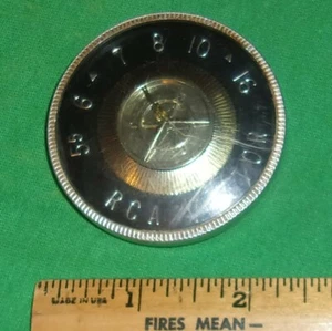 RCA 1-T-1DJ Early Transistor Radio Tuning Knob Clean! 1958 (2 1/4 Inch Diameter) - Picture 1 of 4