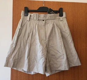 Woman By Peter Morrissey Ladies Latte Coloured Shorts With Belt Size 10 New - Picture 1 of 2