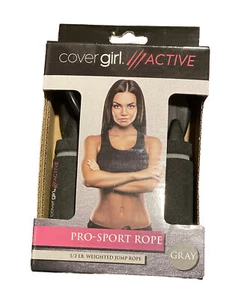 Covergirl Active Pro Sport 1/2 LB Weighted Jump Rope Aerobics Athletics Exercise - Picture 1 of 2