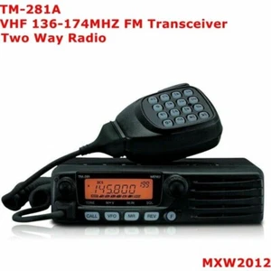 TM-281A Ricetrasmettitore FM Radio Mobile Stazione Autoradio 136-174MHZ 10-50KM 65W US - Foto 1 di 24