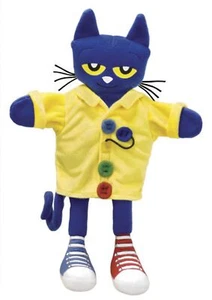Pete The Cat Hand Puppet 14.5 Inch Multicolored Fun For Story Time Play - Picture 1 of 1