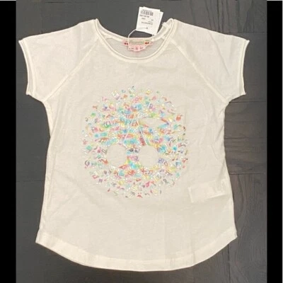 NWT NEW Bonpoint Girls Graphic Musical Notes T-Shirt 4y - Image 1 of 3