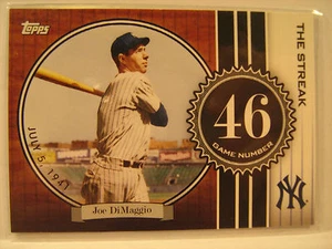 2007 Topps JOE DIMAGGIO Game 46 THE STREAK [b4a5] - Picture 1 of 1