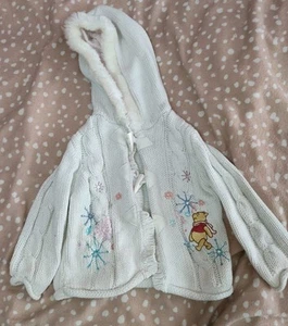 baby girls Disney Winnie the pooh cardigan age 6-9 months - Picture 1 of 3